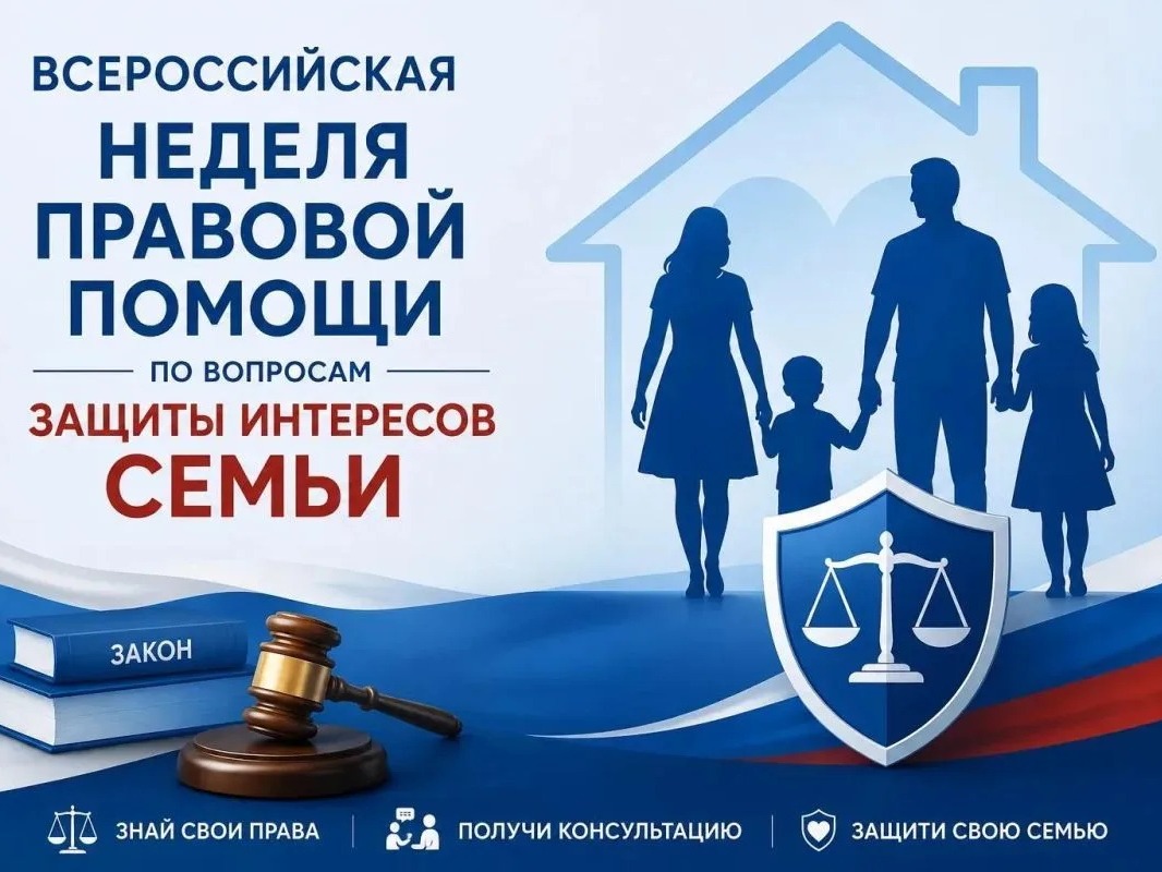 Всероссийская неделя правовой помощи по вопросам защиты интересов семьи Всероссийская неделя правовой помощи по вопросам защиты интересов семьи.